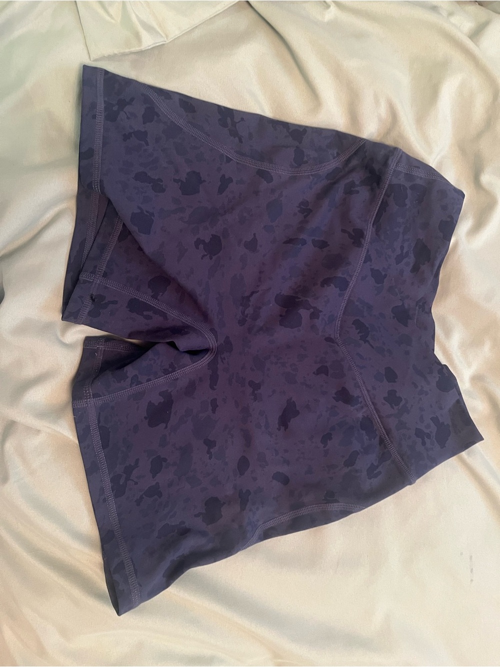 Alphalete Navy Camo High-Rise Bike Shorts